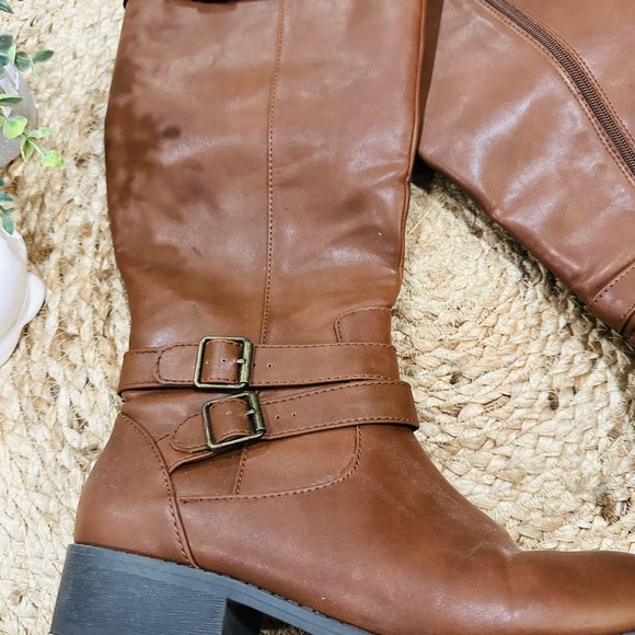 Lower East Side Brown Tall Boots - Picture 6 of 14